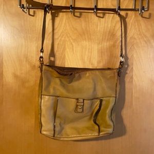 Tan leather purse/pre owned